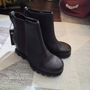 Sorel Dark Brown Ankle Boots Wedges